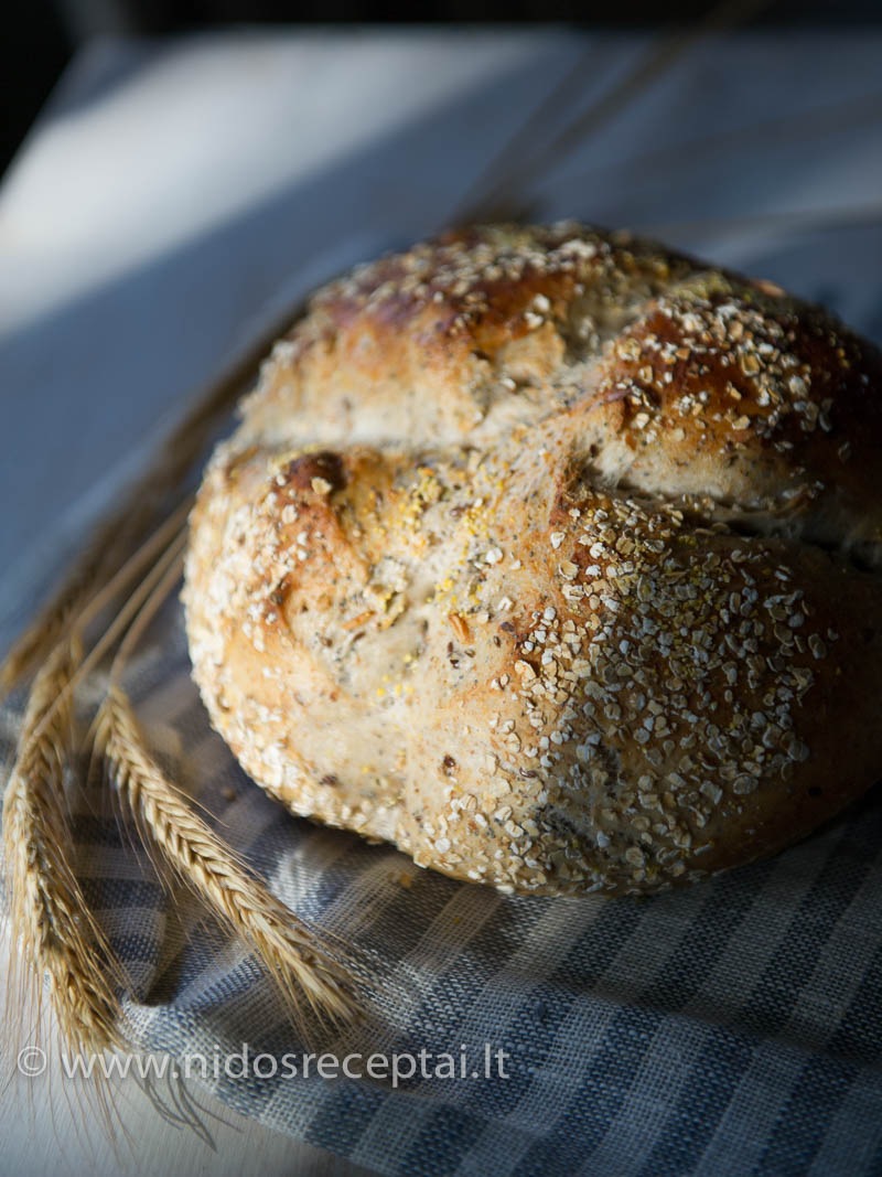 Duona su grūdais - pagal David Lebovitz receptą