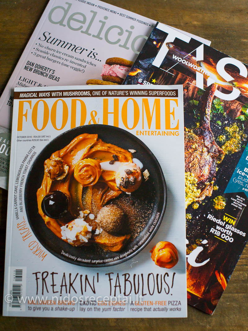 Niekada nepraeinu pro kulinarinių žurnalų lentyną:)